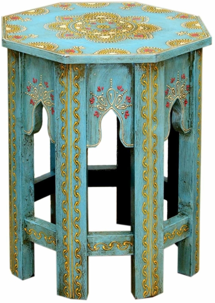Orientalische Beistelltische Saada Blau 2er Set Bild 12