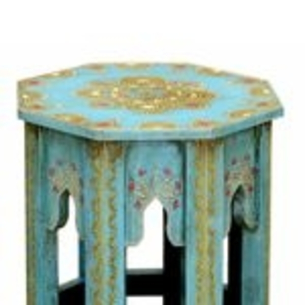 Orientalische Beistelltische Saada Blau 2er Set Bild 6