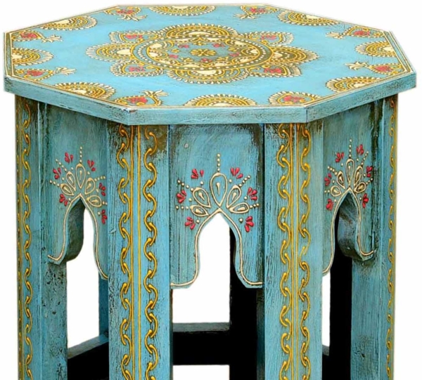 Orientalische Beistelltische Saada Blau 2er Set Bild 13