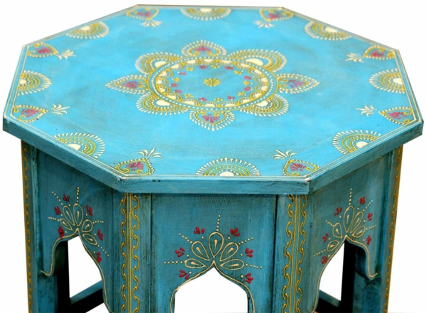 Orientalische Beistelltische Saada Blau 2er Set Bild 10