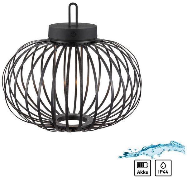 JUST LIGHT Pendelleuchte AKUBA, Dimmfunktion, LED fest integriert, Warmweiß, Akkuleuchte