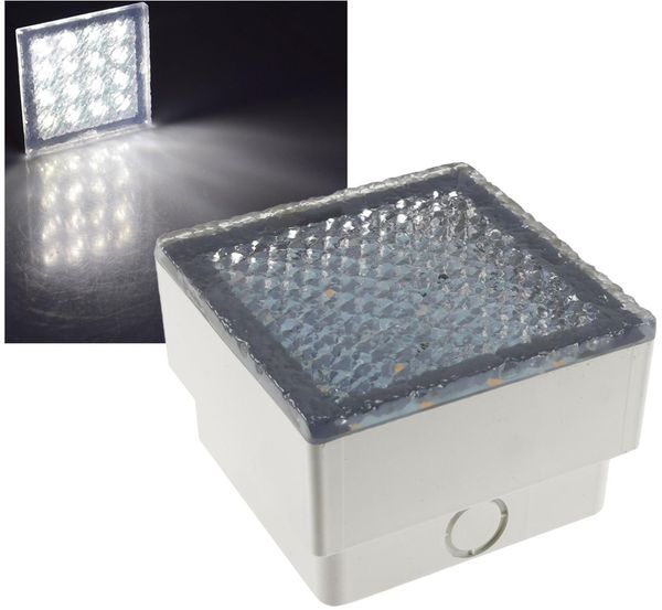 LED Pflasterstein "BRIKX 10" neutralweiß10x10x7cm, 92lm, IP67, 230V