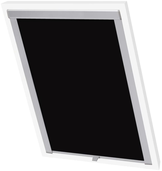 vidaXL Verdunkelungsrollo Schwarz FK06 133516