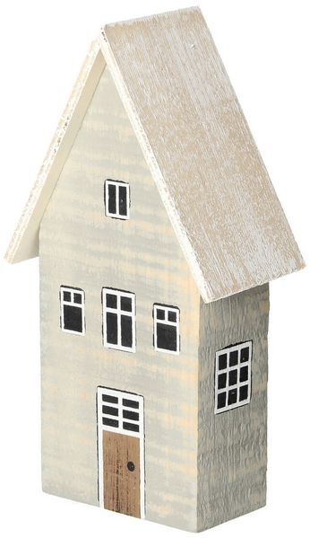 Dekoria Dekoobjekt Snow House 19cm white grey