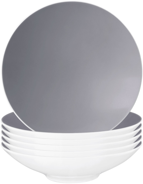 Seltmann Weiden Life Fashion Pasta-/Suppenteller ø 23 cm 6er Set Elegant Grey