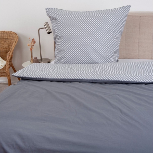 MTOnlinehandel Wendebettwäsche Tom Tailor Renforcé in 135x200+80x80 cm, Scandi Trio, 100% Baumwolle, 2 teilig, zeitlos, gradlinig, klar, für Erwachsene & Teenager