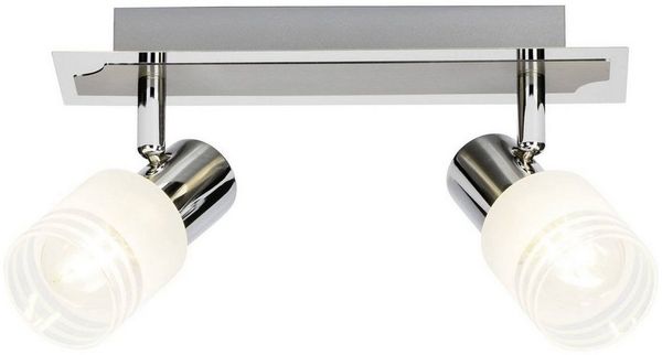 Brilliant Leuchten No. G32429-77 LED Spotbalken Lea E14 2-flammig eisen chrom weiß Bild 3