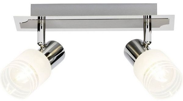 Brilliant Leuchten No. G32429-77 LED Spotbalken Lea E14 2-flammig eisen chrom weiß Bild 2