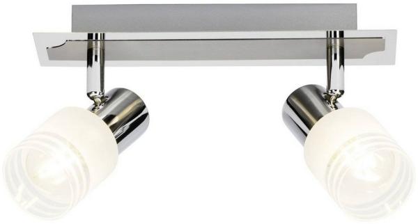 Brilliant Leuchten No. G32429-77 LED Spotbalken Lea E14 2-flammig eisen chrom weiß