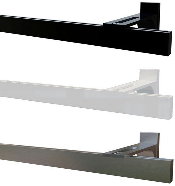 Garduna Gardinenstange Hochkant System 14x34 mm Innenlauf 6mm