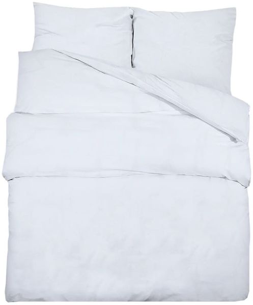 vidaXL Bettwäsche-Set Weiß 220x240 cm Leichte Mikrofaser 136019 Bild 2