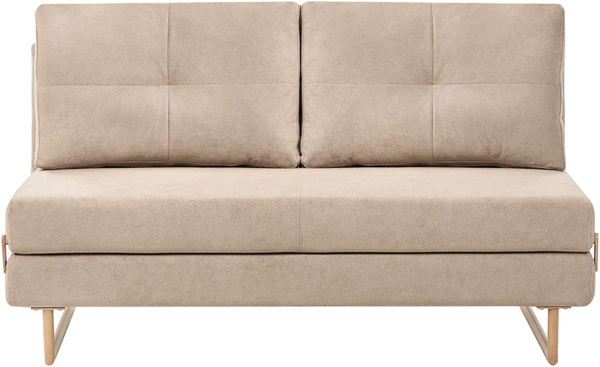 Schlafsofa 3-Sitzer JERSLEV Stoff Hellbraun