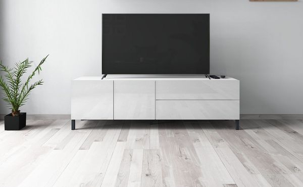 borchardt Möbel Lowboard Sophia, TV-Schrank Breite 152 cm, Metallfüße, grifflose Optik