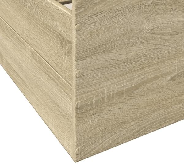 vidaXL Bettgestell mit Schubladen Sonoma-Eiche 120x200cm Holzwerkstoff 3280302 Bild 7