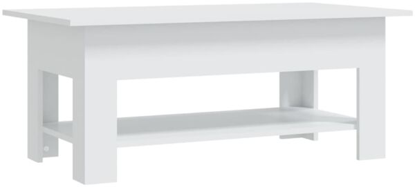 vidaXL Couchtisch Weiß 102x55x42 cm Holzwerkstoff 810253 Bild 2