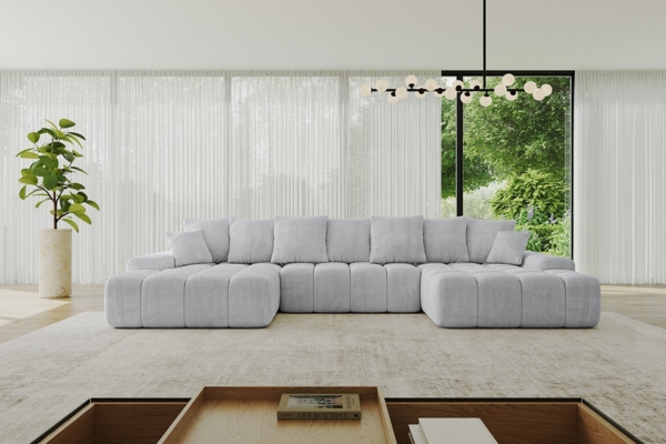 ALTDECOR Wohnlandschaft ENSI-U, Sofa Praktische Bequeme Funktionsecke Couch L-Form Eckcouch, Corner Sofa L-Form Vielseitige Sofa Wohnlandschaft Wohnzimmer
