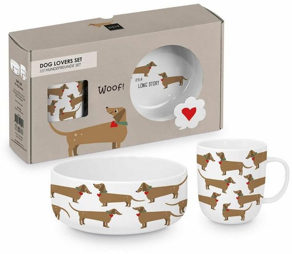 PPD Tasse Long Story Dog Set 2-tlg, New Bone China