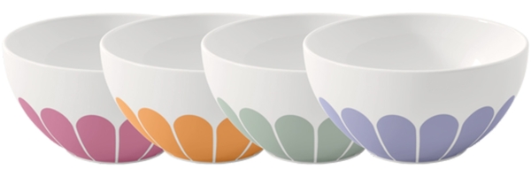 Villeroy & Boch Fleur Couleur Müslischalen-Set ø 14,1 cm 4-teilig