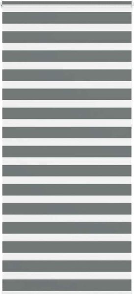 vidaXL Doppelrollo Dunkelgrau 110x230 cm Stoffbreite 105,9 cm Polyester 4014185