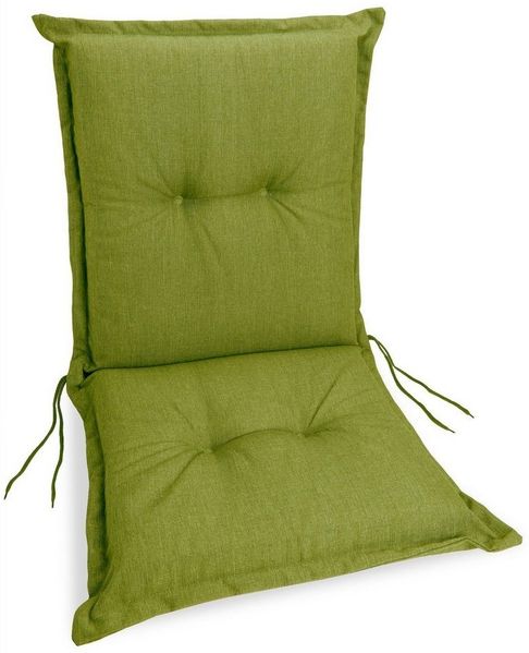 sunnypillow Stuhlkissen 1 Stück Gartenstuhlauflage Niedriglehner 100 x 50 x 9 cm, Indoor / Outdoor Stuhlauflage Stuhlkissen, Grün