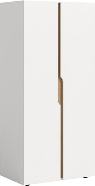 Home affaire Kleiderschrank BJÖRNEBORG, Schlafzimmerschrank, Garderobe, Schrank (inklusive Wechselblende in anthrazit und Artisan Eiche Nachbildung) Breite 80cm, Kleiderstange, 2 Böden