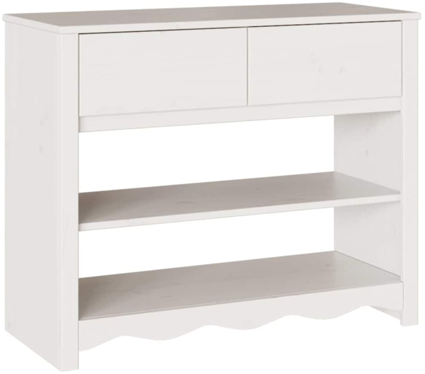 vidaXL Konsolentisch mit Schubladen Drammen Weiß 89,5 x 37 x 73 cm 42003047