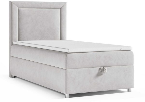 Best for Home Boxspringbett mit Bettkasten Trinity K3 SINGLE Bonell-Matratze inkl. 7 cm Topper (Einzelbett, Polsterbett mit gepolstertes Kopfteil, Jugendbett, Kinderbett versch. Größen, 70x200 80x200 90x200 100x200 cm), verschiedene Liefermöglichkeiten...