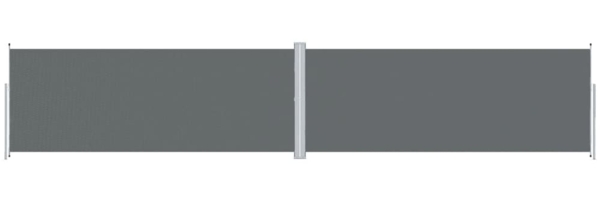 vidaXL Seitenmarkise Ausziehbar Anthrazit 200x1000 cm 318044
