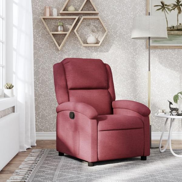 vidaXL Relaxsessel Weinrot Stoff 371754