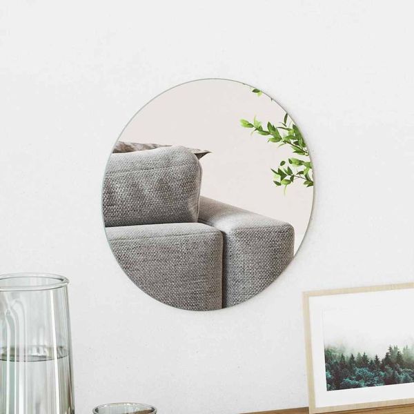 vidaXL Wandspiegel Rund Ø 30 cm Gehärtetes Glas 42023012