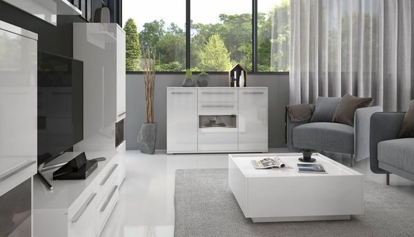 Places of Style Kommode Piano, UV lackiert, Soft-Close Funktion