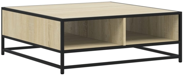 vidaXL Couchtisch Sonoma-Eiche 80x80x30 cm Holzwerkstoff und Metall 848770