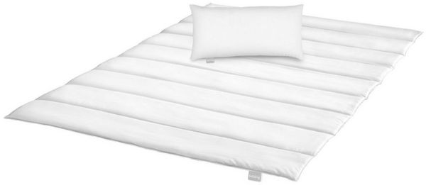 liebling Bettdecke + Kopfkissen Bettwaren-Set, Füllung: 100% Polyester, Bezug: 100% Polyester (Mikrofaser), für Allergiker geeignet, hautschonend, pflegeleicht, langlebig