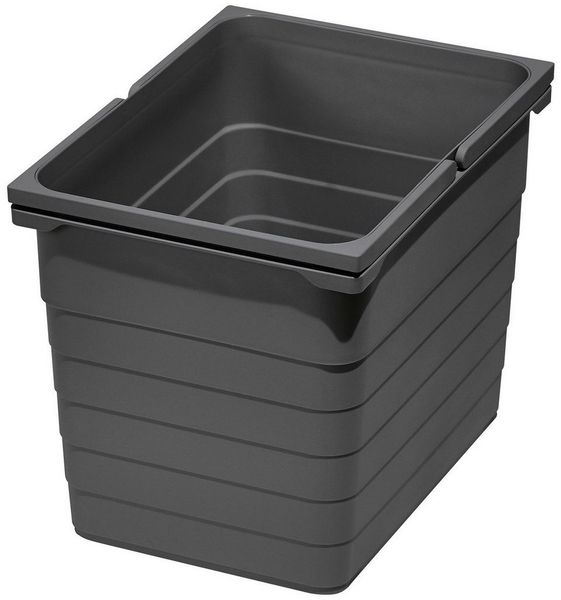 SO-TECH® Mülleimer eins2vier Abfallsammler Höhe: 310 mm, Volumen 17 Liter 230 x 306 mm dunkelgrau 5060