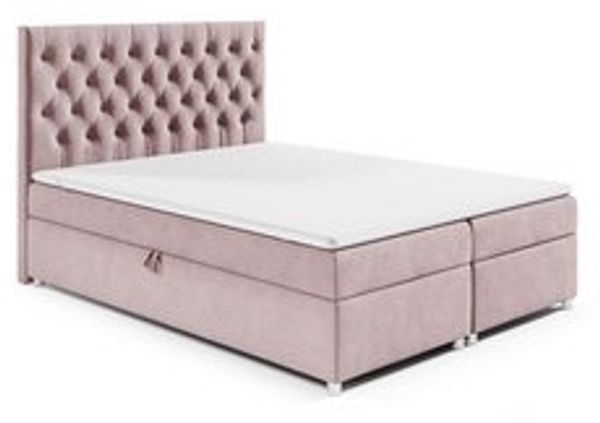 Best for Home Boxspringbett mit Bettkasten Doppelbett Trinity K14 Bonellfederkern inkl 7cm Topper (140x200 160x200 180x200 200x200 cm, Bonell-Matratze, gepolstertes Kopfteil, Polsterbett versch. Größen), mit oder ohne Topper, Flexible Liefermöglichkeit... Bild 5