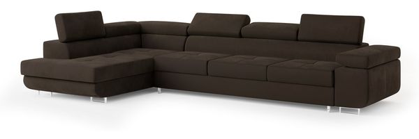 Masseno Ecksofa VICENTE mit Schlaffunktion L-Form, Sofa mit Bettkasten