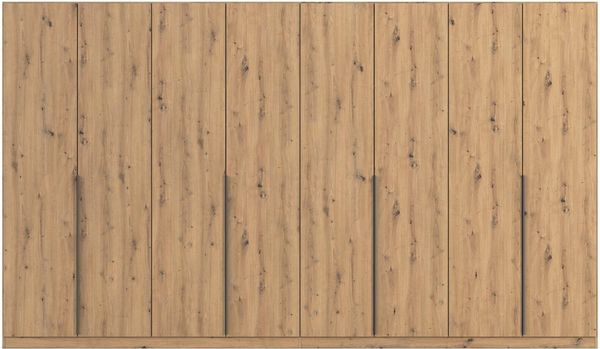 OTTO home Drehtürenschrank Kleiderschrank Schrank Garderobe AGORDO TOPSELLER Schlafzimmer (in zwei Griff-Farben, Breiten 91-360 cm, Dekor- oder Hochglanzfront) durchdachte Innenausstattung, in 7 Breiten und 2 Höhen MADE IN GERMANY