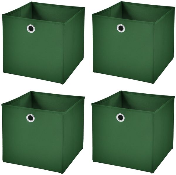 StickandShine Faltbox 4er SET 28 x 28 x 28 cm ohne Deckel – perfekt für KALLAX - 19 Farben