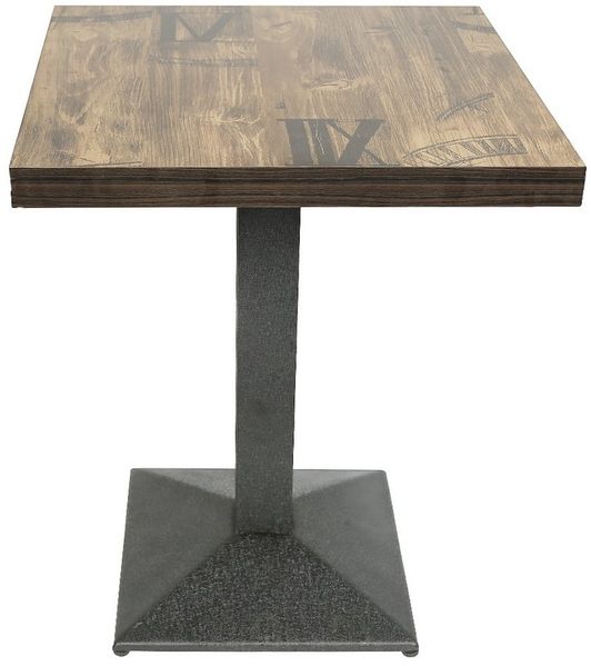 JEOBEST Esstisch Esszimmertisch 60x60cm Quadratisch Küchentisch, Metallbeinen, Stabilem Standfuss, für 4 Personen