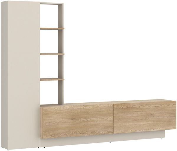 OTTO home Wohnwand Roda, moderne Wohnwand, Komplett-Set, Breite 230 cm, grifflose Design