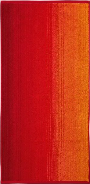 Handtücher Duschtücher - Farbverlauf Design - aus Bio Baumwolle Handtuch Colori, 70x140 cm,rot