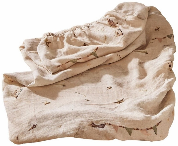 Mirabeau Wickelauflage Wickelauflagenbezug Bellise creme/rosa