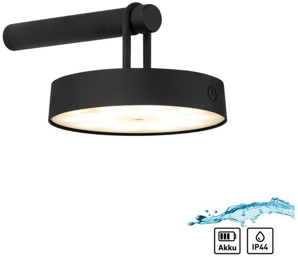 JUST LIGHT Wandleuchte ARMA, Dimmfunktion, LED fest integriert, Warmweiß, Akkuleuchte