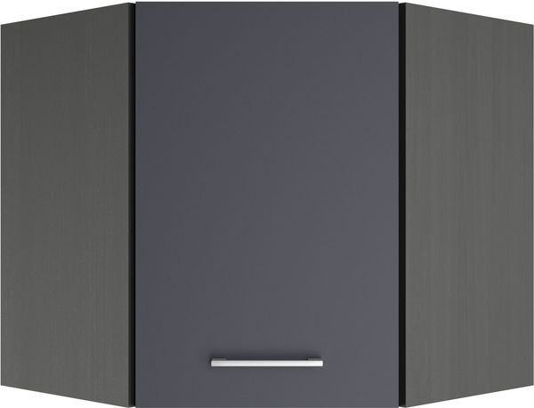 KOCHSTATION Eckhängeschrank KS-Milan Eckhängeschrank 60x60 cm, matte oder hochglänzende Fronten