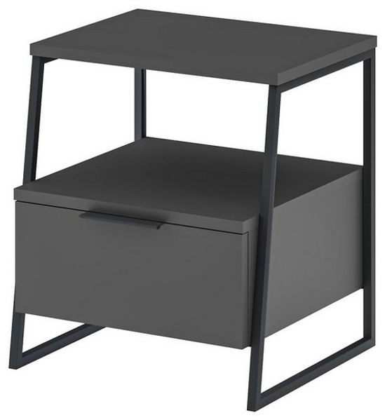 Decortie Nachttisch Pal mit Schubladen Kommode 45 x 40 x 50 cm (1 Kommode), Moderner Nachttisch,Kommode 45 x 40 x 50 cm