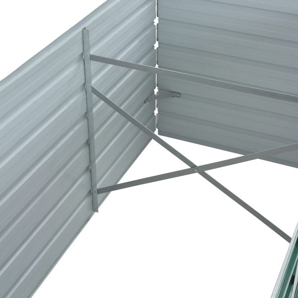 vidaXL Garten-Hochbeet Verzinkter Stahl 240x80x45 cm Grün 44843 Bild 6