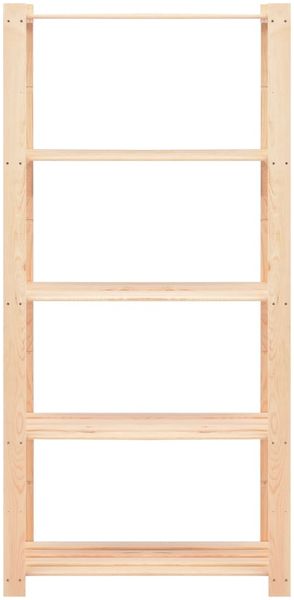 vidaXL Lagerregale 5 Böden 5 Stk. 80x38x170cm Massivholz Kiefer 250kg 3051115 Bild 4