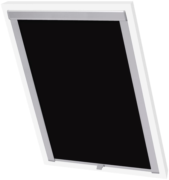 vidaXL Verdunkelungsrollo Schwarz MK06 133518