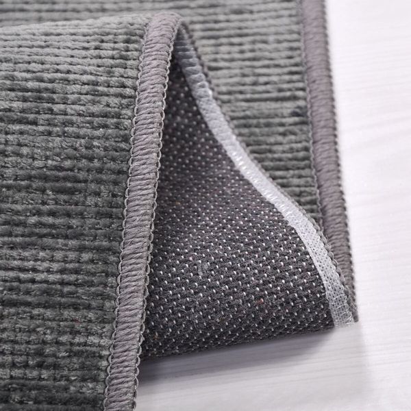 Klassischer Polyesterteppich 100 x 200 cm Polyester Grau 88778472 [en. casa]