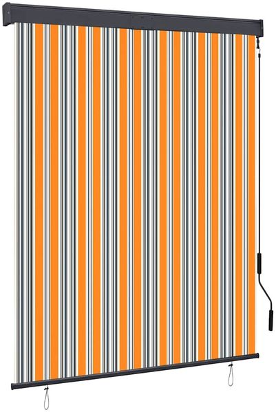 vidaXL Außenrollo 140x250 cm Gelb und Blau 145968